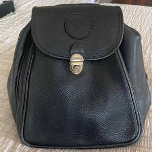ValentinA Black Leather Backpack